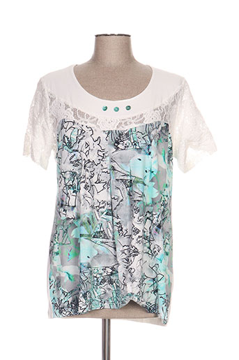 jean gabriel t-shirts femme de couleur bleu
