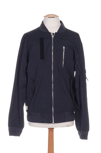 two angle vestes homme de couleur bleu