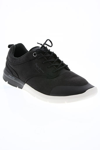 pepe jeans chaussures homme de couleur noir