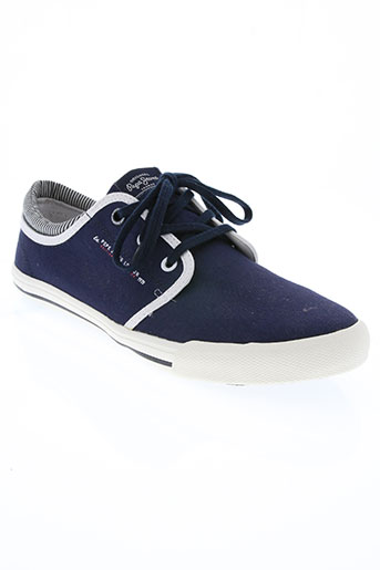 pepe jeans chaussures homme de couleur bleu