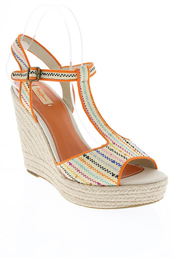 pepe jeans chaussures femme de couleur orange