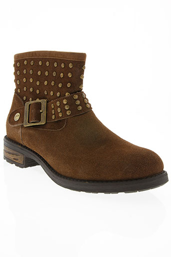 les p'tites bombes chaussures femme de couleur marron