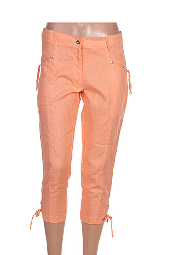 maloka pantacourts femme de couleur orange