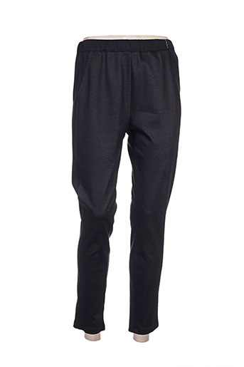 plurielles pantalons femme de couleur noir