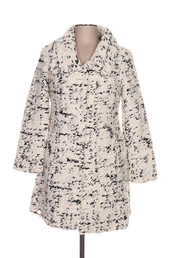 blanc boheme manteaux femme de couleur blanc
