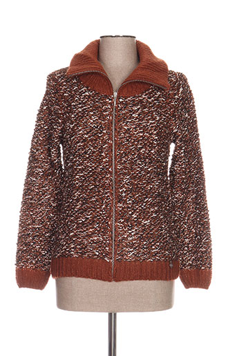 blanc boheme gilets femme de couleur marron