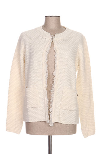 blanc boheme gilets femme de couleur blanc