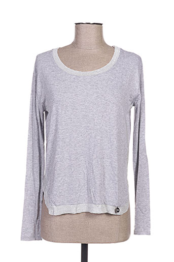 blanc boheme t-shirts femme de couleur gris