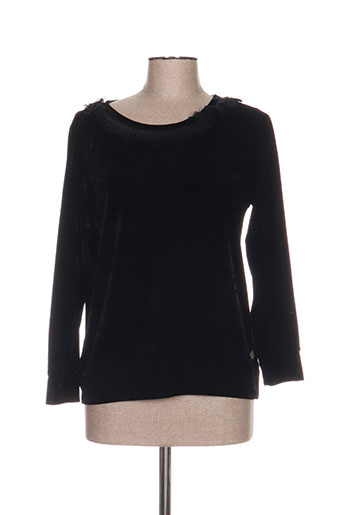 blanc boheme chemises femme de couleur noir