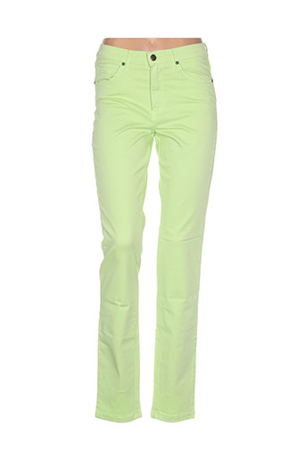lcdn pantalons femme de couleur vert