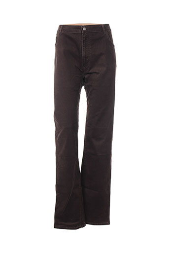jean gabriel pantalons femme de couleur marron
