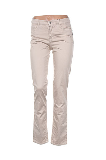 diplodocus pantalons femme de couleur beige