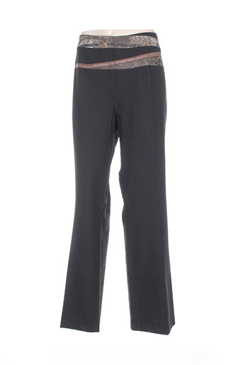 pause cafe pantalons femme de couleur noir