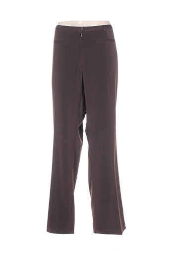 pause cafe pantalons femme de couleur marron