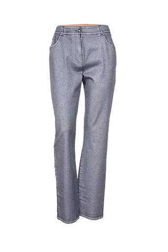 pause cafe pantalons femme de couleur gris
