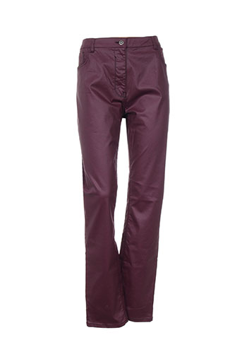 pause cafe pantalons femme de couleur violet