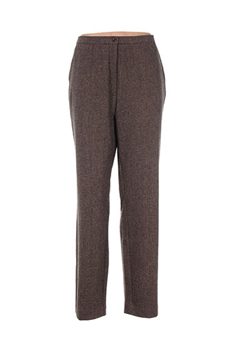jean gabriel pantalons femme de couleur marron
