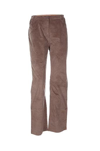 thalassa pantalons femme de couleur marron