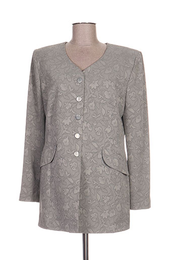 jean delfin vestes femme de couleur gris