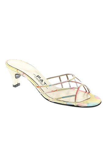 pat chaussures femme de couleur jaune