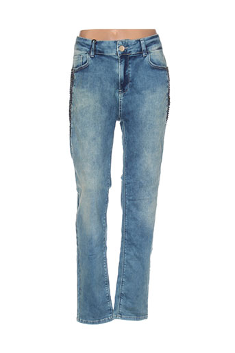 mat. jeans femme de couleur bleu