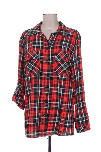 kjbrand chemises femme de couleur rouge