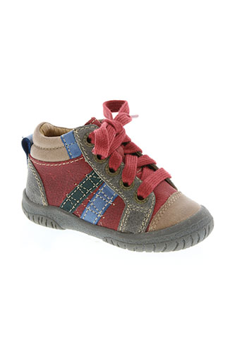 noël chaussures garçon de couleur rouge