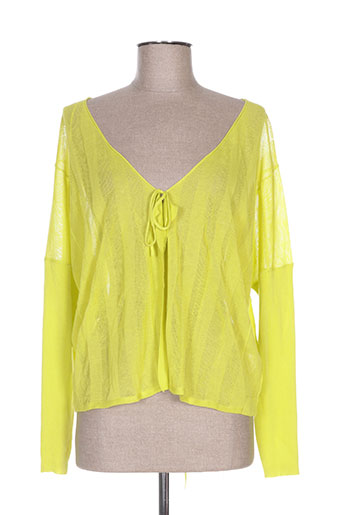 et compagnie gilets femme de couleur jaune
