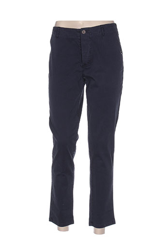 so soon pantalons femme de couleur bleu