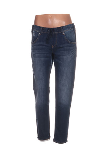 ddp pantalons femme de couleur bleu