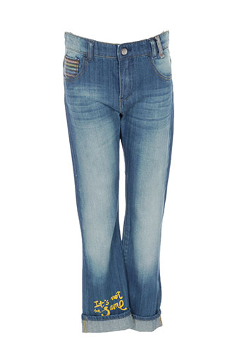 desigual jeans fille de couleur bleu
