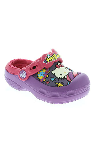 crocs chaussures fille de couleur violet