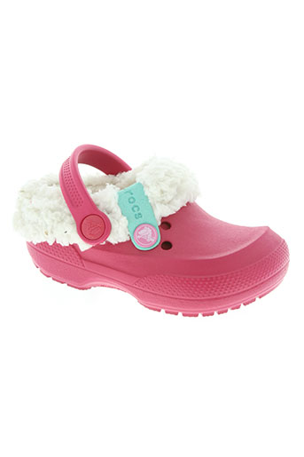 crocs chaussures fille de couleur rose