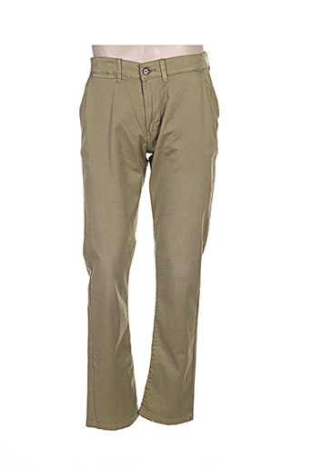 pepe jeans pantalons homme de couleur vert