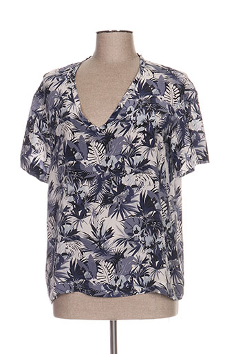 pablo gerard darel chemises femme de couleur bleu