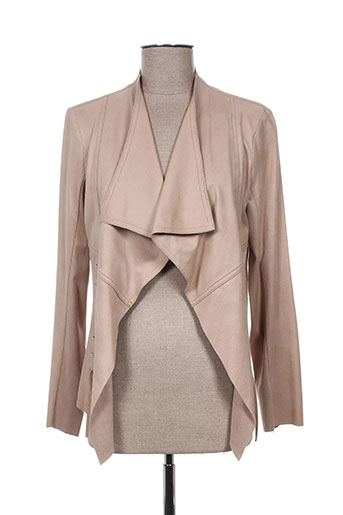 femmes je vous aime vestes femme de couleur beige