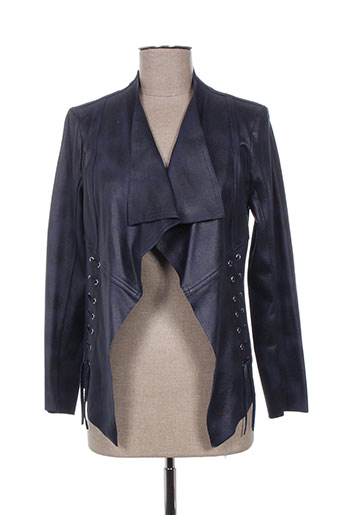 femmes je vous aime vestes femme de couleur bleu