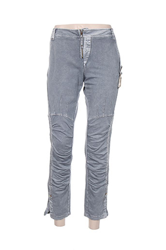 daniela dallavalle pantalons femme de couleur gris