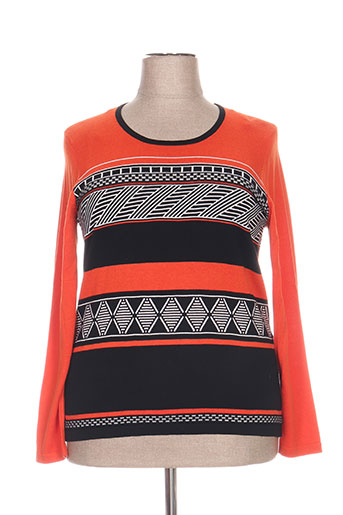 christine laure pulls femme de couleur orange