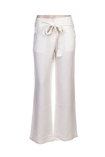 my collection pantalons femme de couleur blanc