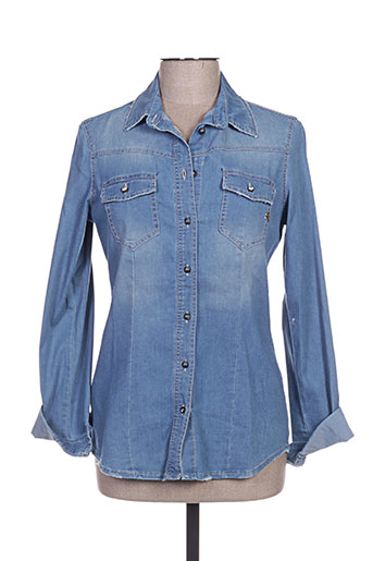 rinascimento chemises femme de couleur bleu