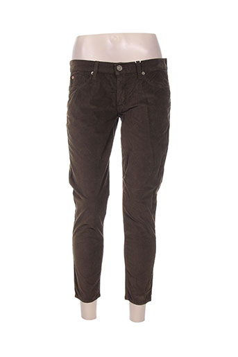 hudson pantalons femme de couleur vert