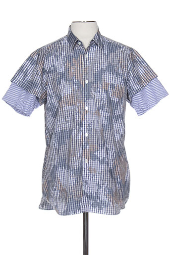 comme des garcons chemises homme de couleur bleu