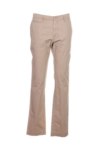 hartford pantalons homme de couleur beige
