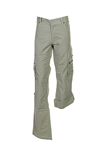 chevignon pantalons garçon de couleur vert