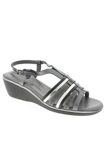 salmone chaussures femme de couleur gris