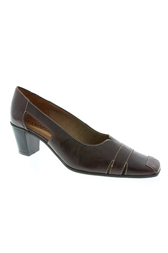 gf confort chaussures femme de couleur marron