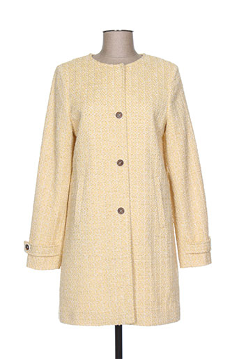 trench EFFI_CHAR_1 coat manteaux femme de couleur jaune