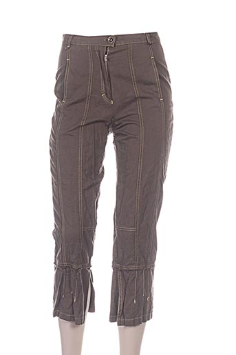 bleu de sym pantacourts femme de couleur marron