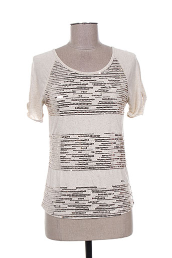 rivieres de lune t-shirts femme de couleur beige